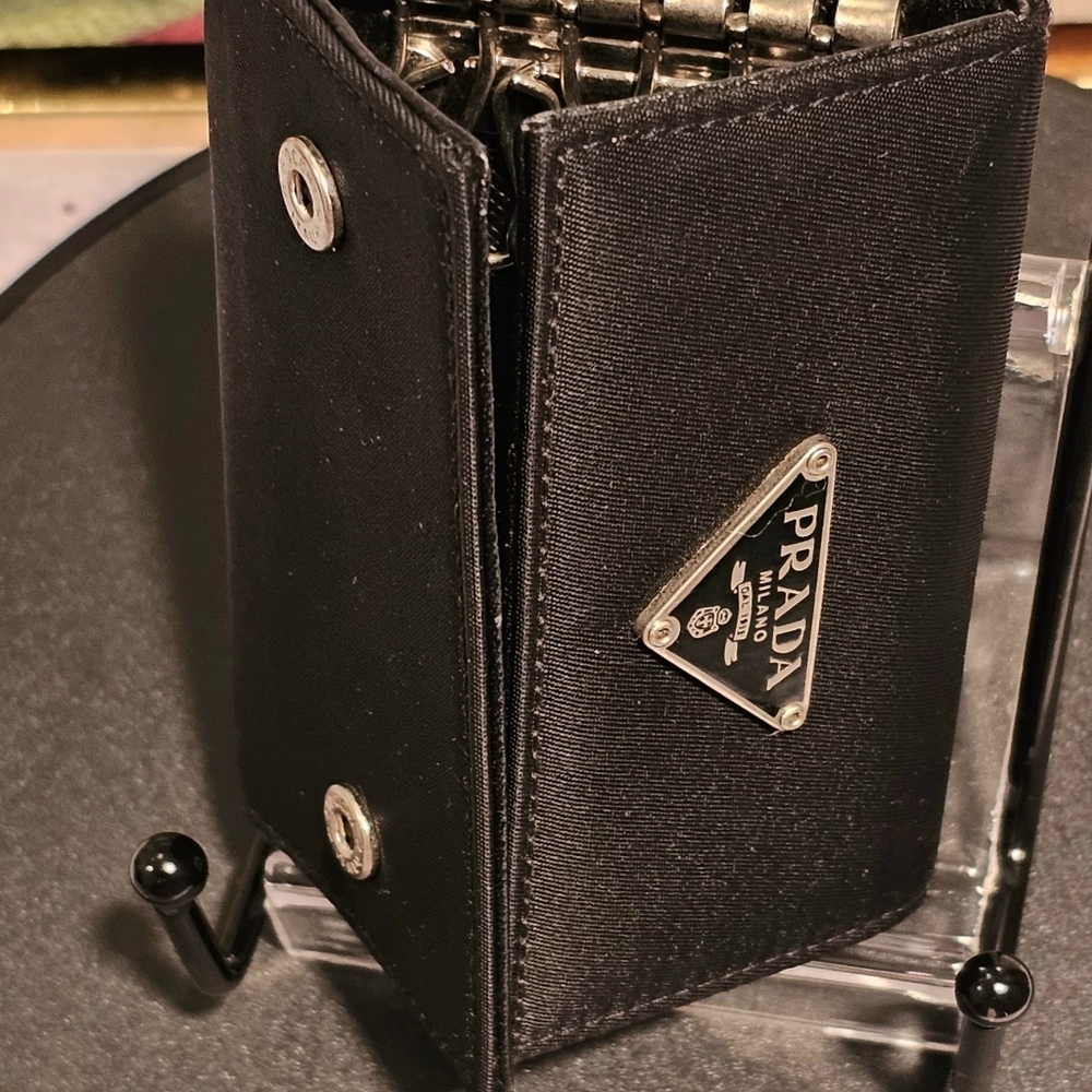 Prada Black Nylon Tessuto Keyholder/Wallet - Picture 6 of 12